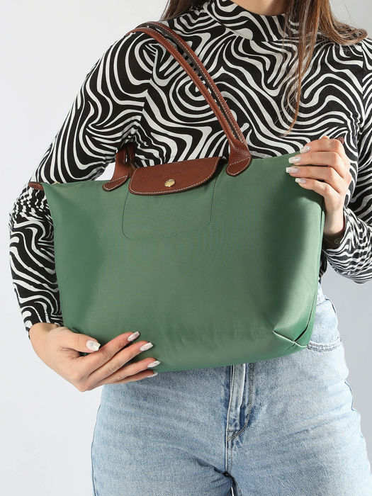 Longchamp Le pliage original Shopping Groen